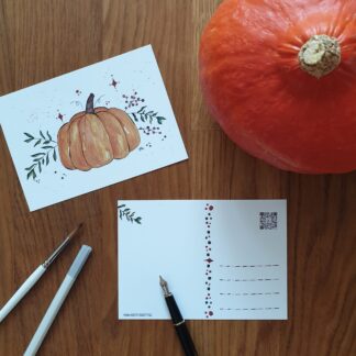 Postkarte "Miss Pumpkin"